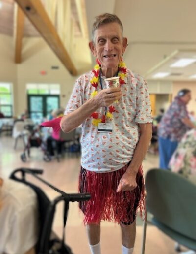 Having fun at the Luau!