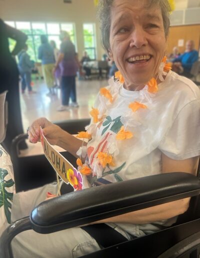 Having fun at the Luau!